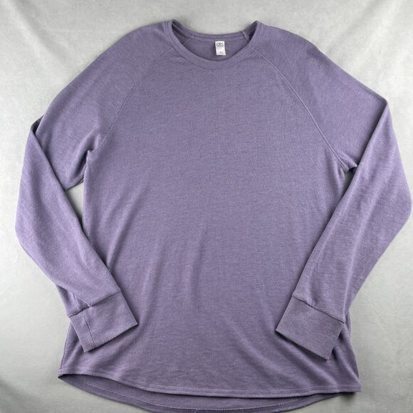 Alternative Shirt Mens XL Purple Heather Raglan Long Sleeve Crewneck Bright Soft - Picture 1 of 7